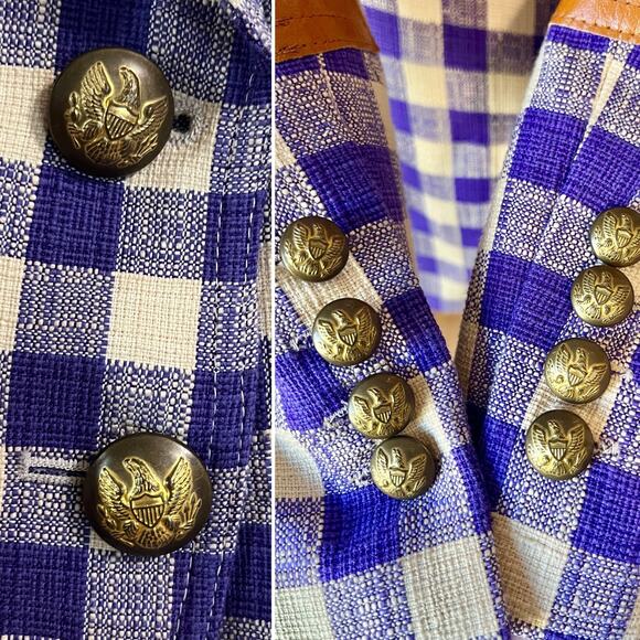 Smythe Rifle Elbow Patch Equestrian Blazer Jacket Rectangle Patch Purple Size 10 - Picture 7 of 11